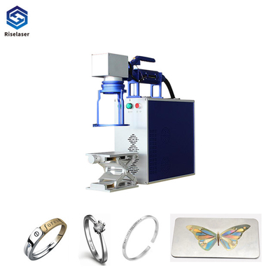 Air Cooling Fiber Laser Marking Machine 110*110mm Metal / Non Metal Application