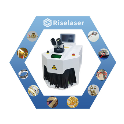 Saldadora de soldadura por láser de fibra CNC de 150w Mini Pequeño para oro Rings de joyería de metal